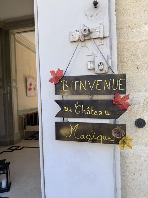 Panneau Bienvenue au Chateau Magique